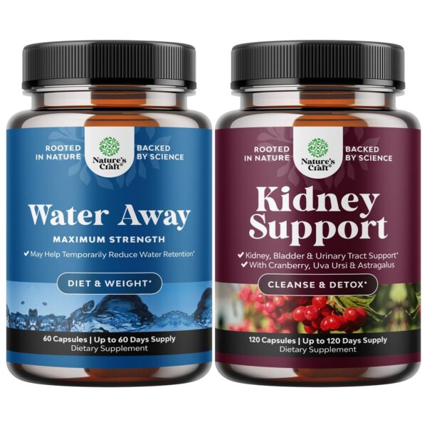 Paquete píldoras Water Away Huntington Labs para retención líquidos