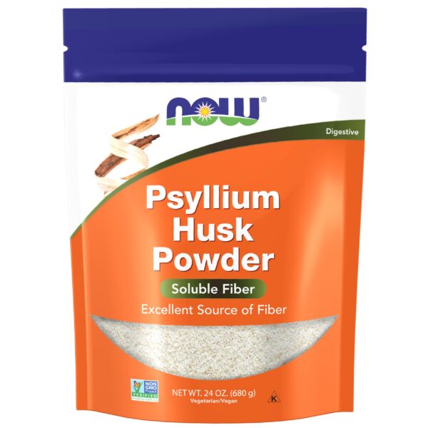 Version 1.0.0 Paquete polvo de cáscara psyllium NOW Foods 24 onzas