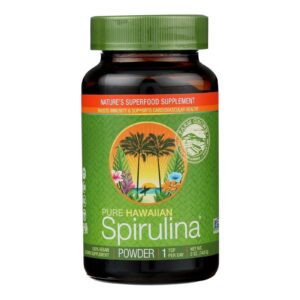Paquete polvo puro de espirulina hawaiana Nutrex 5 oz