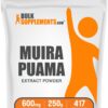 Paquete polvo extracto corteza Muira Puama BulkSupplements