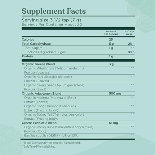 Paquete de polvo Four Sigmatic superalimento probióticos y prebióticos