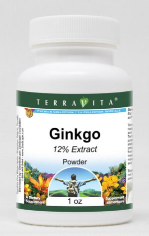 Polvo de ginkgo biloba 12% TerraVita envase