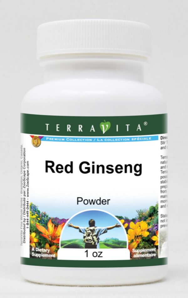 Paquete de polvo de ginseng rojo TerraVita 1 oz