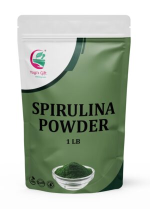 Paquete de polvo natural de espirulina YOGI’S GIFT 1 libra