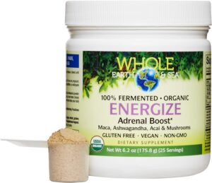Paquete del polvo Natural Factors Energize Adrenal Boost