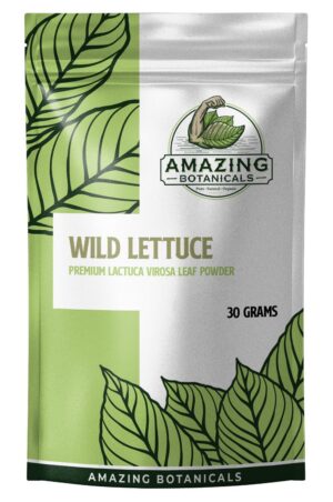 Paquete polvo natural hoja de lechuga silvestre 30 gramos