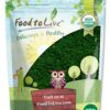 Version 1.0.0 Paquete de polvo orgánico de algas espirulina y chlorella Food to Live