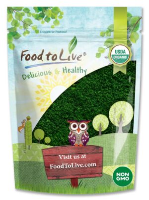 Version 1.0.0 Paquete de polvo orgánico de algas espirulina y chlorella Food to Live