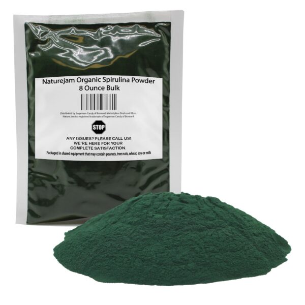 Paquete polvo orgánico de espirulina Naturejam frontal