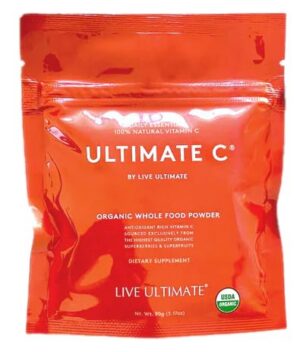 Paquete polvo orgánico Live Ultimate Ultimate C vitamina C superfrutas