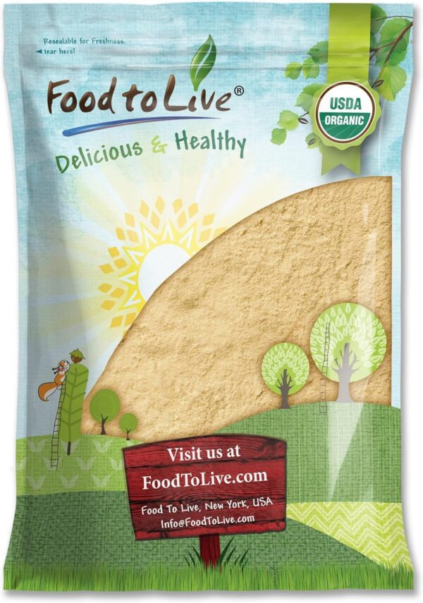 Paquete polvo orgánico Melena de León Food to Live 8 libras superalimento