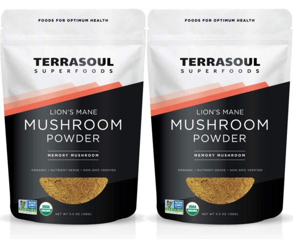 Version 1.0.0 Paquete polvo orgánico Melena de León Terrasoul Superfoods 4:1