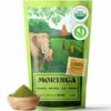 Paquete de polvo orgánico de moringa NaturaleBio 1 libra