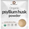 Paquete de polvo orgánico de psyllium para salud digestiva