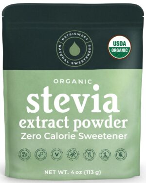 Paquete de polvo orgánico puro de stevia NatriSweet 4 oz