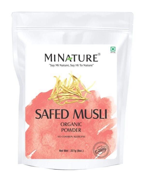 Paquete de polvo orgánico Safed Musli mi Nature 227g
