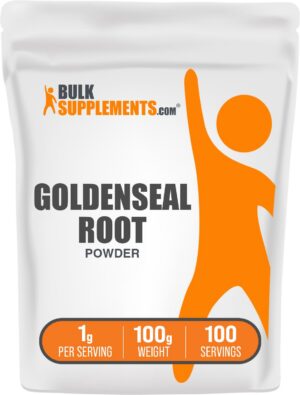 Paquete polvo raíz de Oro BulkSupplements 100 gramos