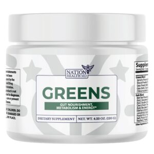 Paquete polvo superalimento greens nation health md 30 porciones