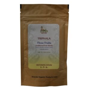 Paquete polvo Triphala orgánico certificado USDA 100 g