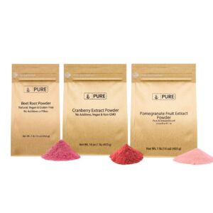 Paquete de mezcla de polvos de arándano granada y remolacha