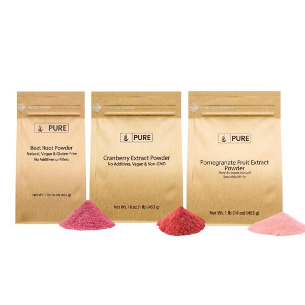 Paquete de mezcla de polvos de arándano granada y remolacha