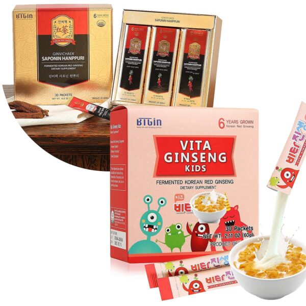 Version 1.0.0 Paquete Premium Saponin Hanppuri y VITA Ginseng Niños BTGIN