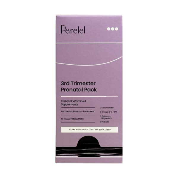 Paquete prenatal tercer trimestre Perelel caja frontal