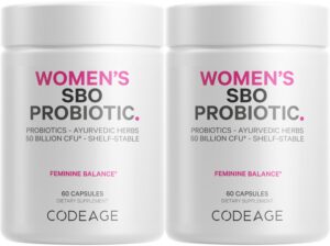 Version 1.0.0 Paquete de probióticos Codeage para mujeres 60 cápsulas