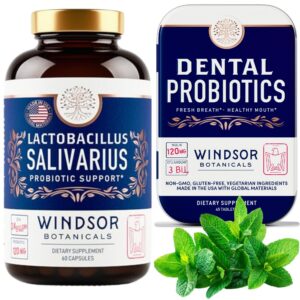Paquete probióticos dentales Windsor Botanicals para salud oral