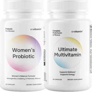 Paquete probióticos y multivitamínico para mujeres envitamin