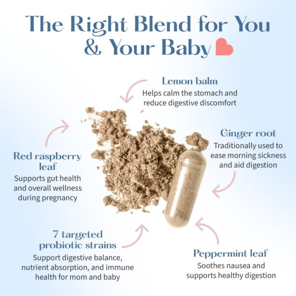 Paquete probióticos prenatal con mezcla calmante natural