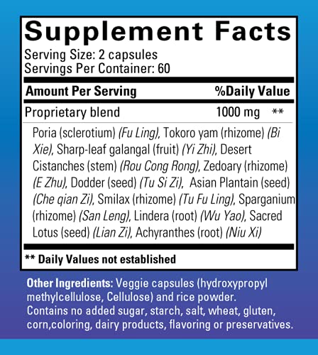 Suplementos naturales herbal para salud urinaria y próstata