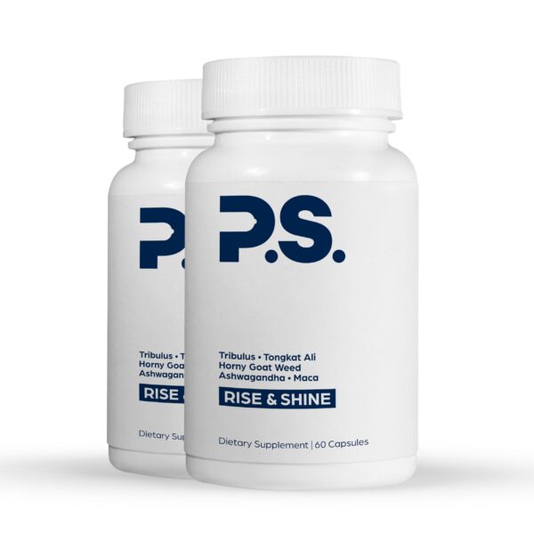 Paquete de PS Rise & Shine suplemento testosterona 120 cápsulas