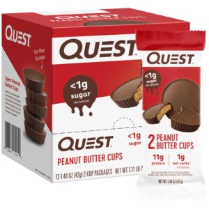 Paquete Quest Nutrition peanut butter cups 12 unidades