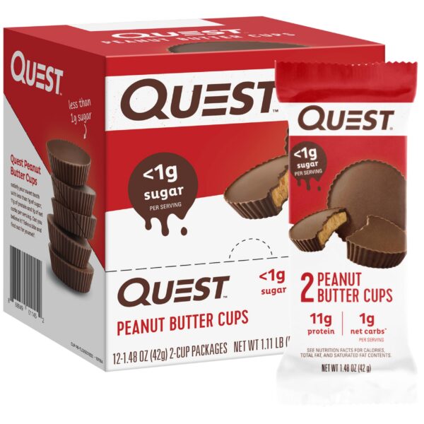 Paquete Quest Nutrition peanut butter cups 12 unidades