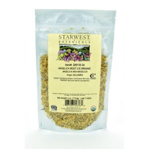 Paquete raíz de angélica orgánica Starwest Botanicals 4 onzas