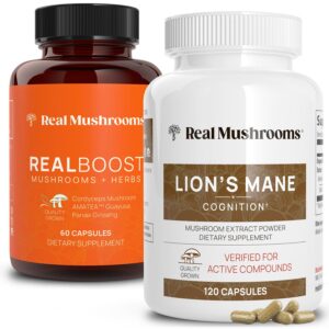 Paquete de RealBoost y Lions Mane de Real Mushrooms
