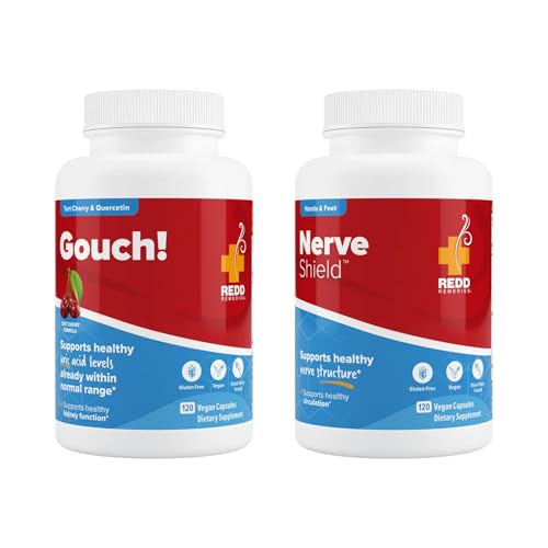 Paquete Redd Remedies Gouch! y Nerve Shield 120 cápsulas