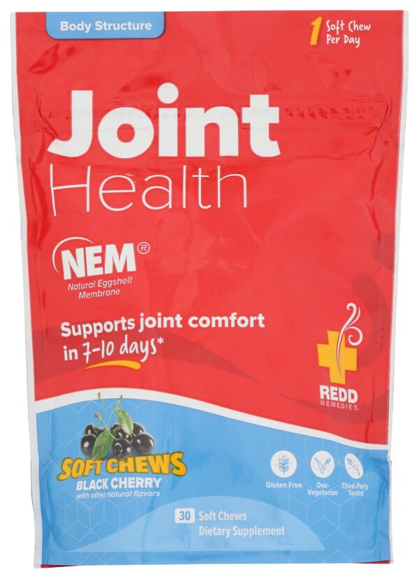 Paquete Redd Remedies Joint Health chicles sabor cereza negra