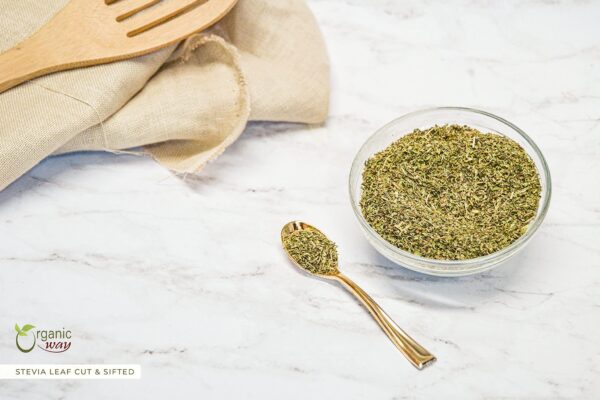 Hoja natural de stevia sin calorías Organic Way