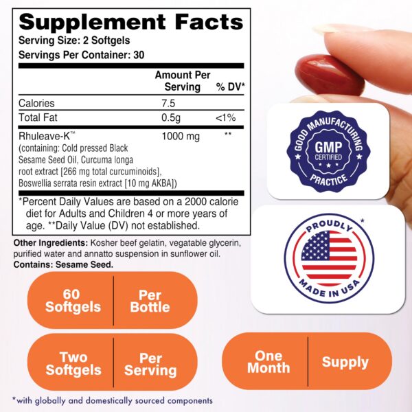 Paquete Rhuleave-K suplemento natural para articulaciones