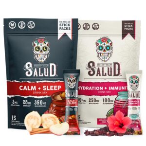 Paquete Salud 2-Pack Calmante Sueño Hidratación Inmunidad mezcla bebida
