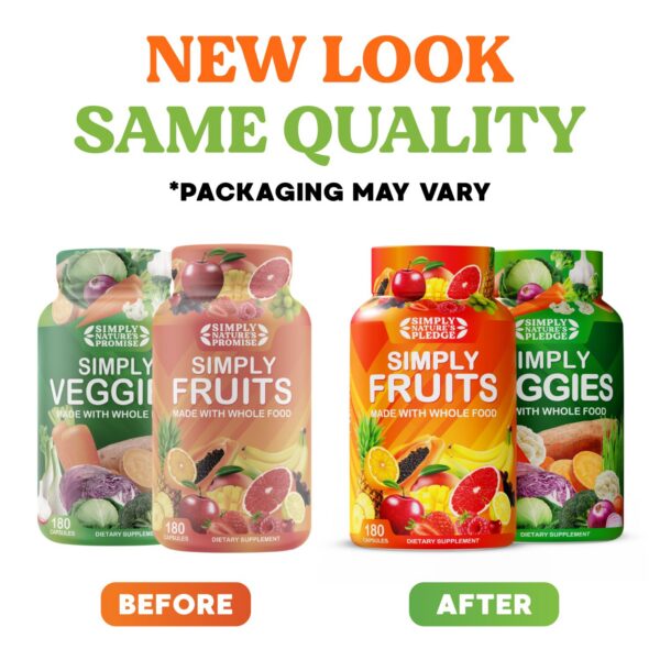 Version 1.0.0 Paquete Simply Nature's Pledge 180 cápsulas superalimentos