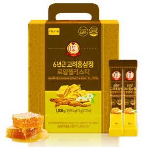 Paquete de sobres JUNGWONSAM con extracto de ginseng rojo coreano y miel