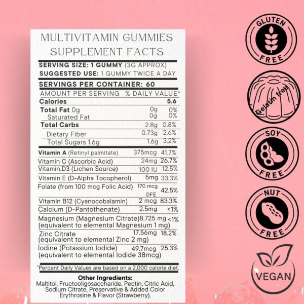 Paquete SOHM gomitas multivitamínicas 60 unidades salud general