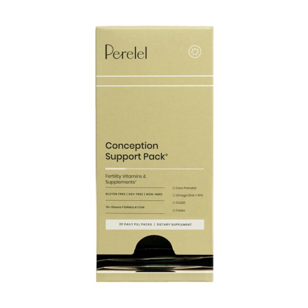 Paquete soporte concepción Perelel con vitaminas prenatales