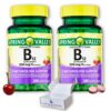 Paquete Spring Valley B12 500 mcg sublingual sabor cereza
