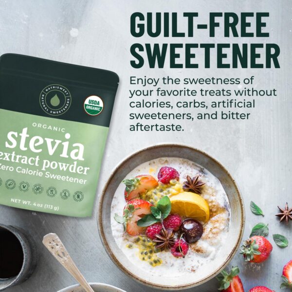 Paquete cerrado de stevia en polvo por 4 onzas NatriSweet