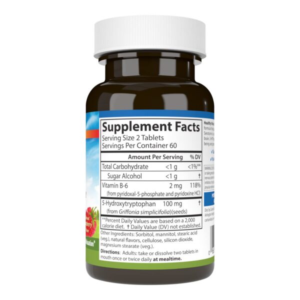 Version 1.0.0 Paquete de suplemento 5-HTP Carlson Healthy Mood sabor frambuesa