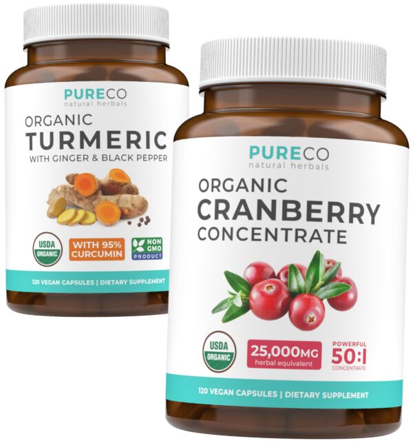 Paquete suplemento concentrado cúrcuma y arándano Vital Roots